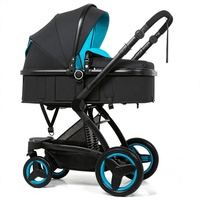 Poussette bébé réversible 2 en 1, pliable, pour paysage haut ou bas