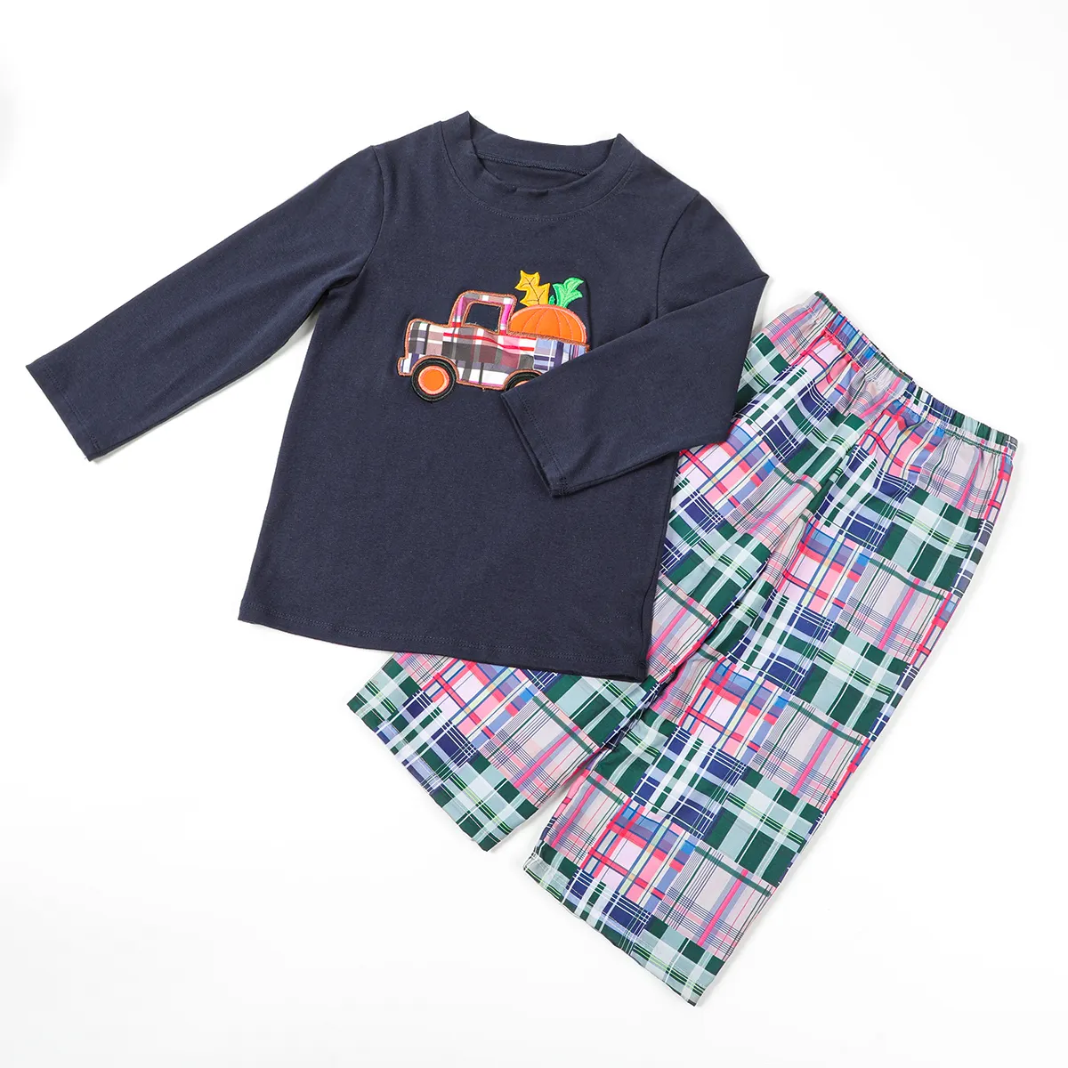 Puresun OEM ODM fall winter boys and girls design car smocked children knit cotton boutique clothing