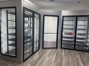 Refrigerador eléctrico con pantalla, refrigerador con ventilador de puerta de vidrio con calefacción, Enfriador de bebidas - Product Image 5
