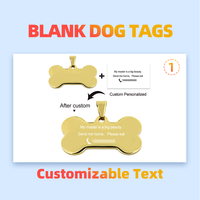 Individuelles Logo gravieren ID Dienst Identifikation Qrcode geräuscharmer Qr-Code Metallhandwerk individuelle Hundemarken für Hunde