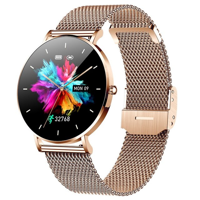 New T8 Slim Smart Watch Women's 1.36-inch AMOLED 360 * 360 High-definition Pixel Display Call Reminders Smartwatch