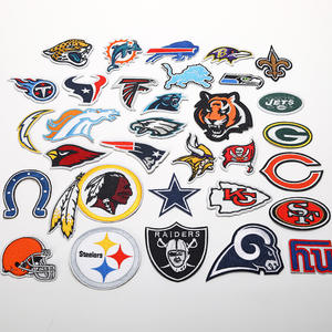 रग्बी फुटबॉल कढ़ाई कंप्यूटर कपड़े स्टिकर बैज टीम लोगो बिस्तर कवर सजावटी पर्दे कपड़े बैग कढ़ाई पैच - Product Image 2