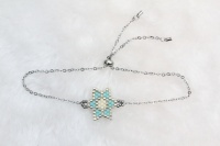 Nouveau design, bracelet chaîne étoile classique personnalisé, perles de riz Miyiki, bijoux faits à la main, vente directe d'usine