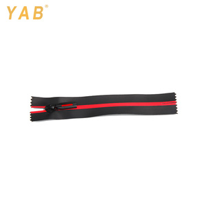 Gambero de moda <span class=keywords><strong>rojo</strong></span> Impresión de lado impermeable #5 cierre final de cremalleras - Product Image 2