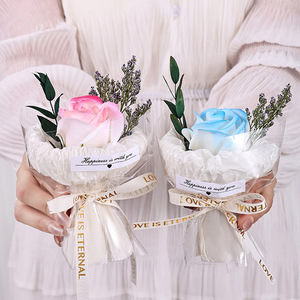Nouveau 2026 – Lot de mini roses séchées en gros pour la Saint-Valentin – Cadeaux créatifs pour voiture - Product Image 5