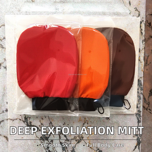 Gant exfoliant pour hammam, éponge pour gommage corporel profond, élimine les peaux mortes - Product Image 2