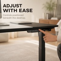 AOR Board Design, Bureau électrique silencieux réglable en hauteur pour la maison, Bureau assis-debout pour l'apprentissage, Bureau de travail, Couleur personnalisable, Vente en gros usine