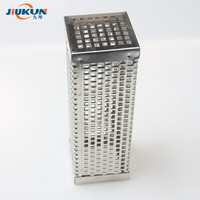 Fumoir à granulés de bois pour barbecue carré portable en acier inoxydable Tube de fumage à froid de 5 heures pour le camping et la cuisson Rôtissoire en métal