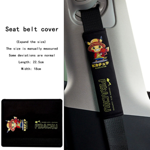 Cinturones de Seguridad para Automóvil con Diseño de Pikachu Antideslizante, con Cubierta Cómoda de Material de Poliéster, Ajuste Universal - Product Image 2