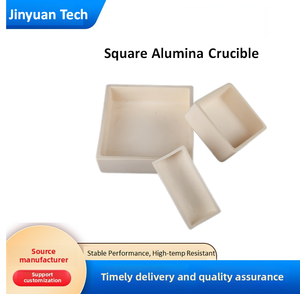 Plateau en céramique d'alumine Al₂O₃ de haute pureté, creuset rectangulaire, pour fours de frittage dans le traitement des plaquettes semi-conductrices - Product Image 6