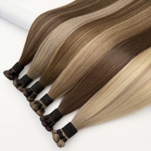 Extensiones de Cabello Humano Genius Weft Invisibles, Cabello Humano Natural Liso, Extensiones de Cabello Genius Weft Color Negro - Product Image 3