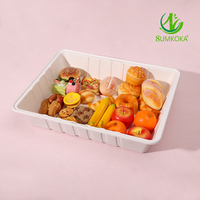 SUMKOKA 500ml – Plateau jetable biodégradable pour emballage alimentaire, idéal pour la cuisine, la maison et les plats à emporter – Prix compétitif direct usine