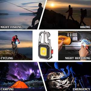 ไฟฉายพกพาแบบ COB LED ชาร์จซ้ำได้ กันน้ำ ใช้แม่เหล็กติดพวงกุญแจ ไฟสว่าง ขนาดพกพา สำหรับขายส่ง - Product Image 2