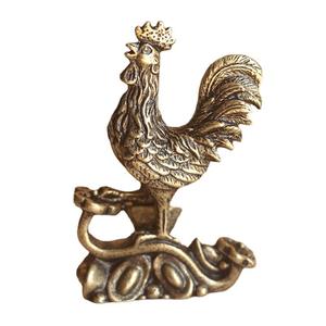 Adornos de animales de latón macizo, artesanías de metal, decoraciones de <span class=keywords><strong>gallo</strong></span> - Product Image 1