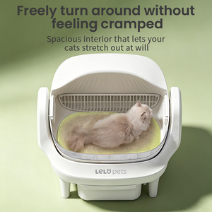 Litière pour chat automatique autonettoyante, écologique, facile à nettoyer, grande capacité 65L, ouverture supérieure, OEM ODM - Product Image 2
