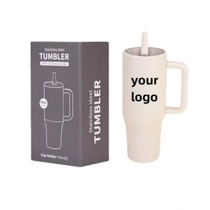 Vaso Térmico Personalizado con Logotipo, de Acero Inoxidable, Ecológico, de Doble Pared, con Aislamiento al Vacío de 6-12 Horas, con Asa y Tapa a Prueba de Fugas, Libre de BPA, 40 oz - Product Image 2