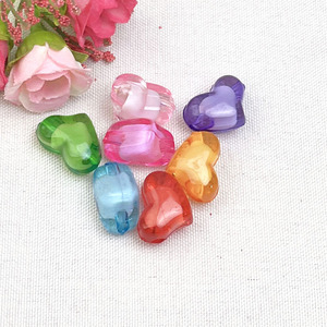 Acrylic Heart Shape Loose <b>Beads</b> For Bracelet Making Candy <b>Beads</b> ZTG Yiwu Origin Winter 2021 - Product Image 3