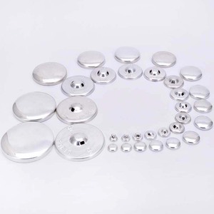 Bán Buôn Vải Bao Vải Nút Nhôm Kim Loại <span class=keywords><strong>Handmade</strong></span> Tự Làm Bánh Mì Hình Dạng Vòng Vải Phụ Kiện Quần Áo - Product Image 5