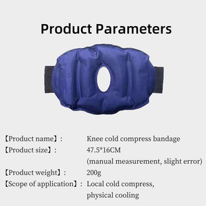 Enveloppe de gel réutilisable en nylon pour le genou, pour soulager la douleur, la thérapie et la rééducation - Product Image 4