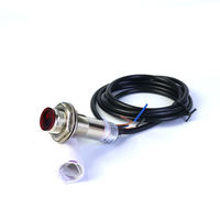 Capteur photoélectrique laser à longue portée de détection 20m, interrupteur 3 fils DC, module PNP NPN pour automatisation et mesure en usine