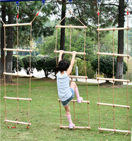 Échelle à cordes d'escalade Jiayi, balançoire d'arbre, échelle en bois à tête unique à 6 marches pour enfants