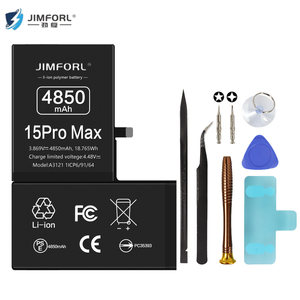 แบตเตอรี่วินิจฉัยความจุสูง 4850mAh สำหรับ <span class=keywords><strong>iPhone</strong></span> 15 <span class=keywords><strong>Pro</strong></span> <span class=keywords><strong>Max</strong></span> 0 รอบการใช้งาน แบตเตอรี่แท้เปลี่ยนทดแทน แบตเตอรี่โทรศัพท์มือถือของแท้ - Product Image 1