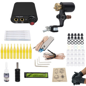 Kit de Máquina de Tatuar Rotativa, Pistola para Sombrear y Delinear con Agujas y Puntas, Set de Equipo para Artistas del Tatuaje Principiantes - Product Image 1