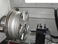 Machine de tournage CNC CK6160W pour la réparation et la remise à neuf des jantes en alliage de voiture fissurées, rayées, endommagées par les bosses et les rayures, à vendre