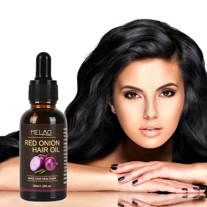 Jojoba minyak biji hitam penumbuh rambut, minyak rambut bawang merah 30Ml Kontrol jatuh rambut