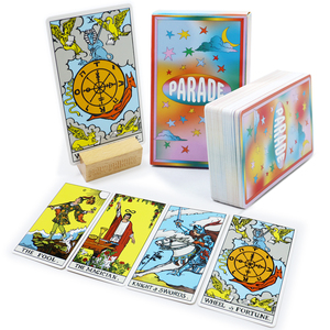 Carte de tarot classique personnalisée très vendue <span class=keywords><strong>Jeu</strong></span> de divination imprimé en usine Cartes de tarot avec guide pour femmes <span class=keywords><strong>Jeu</strong></span> - Product Image 1