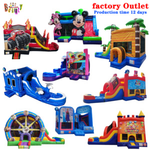 Thương mại dành cho người lớn Inflatable Bounce House Combo Bouncer Nhà Bên ngoài trời cho trẻ em nhảy <span class=keywords><strong>bouncy</strong></span> lâu đài trắng 1 mảnh Unisex - Product Image 2