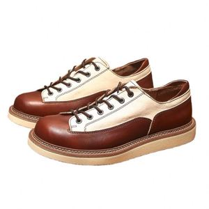 New Men's Genuine Leather High End Casual <b>Shoes</b> Full Grain Cowhide Party <b>Shoes</b> High Quality Custom Wholesale <b>Height</b> <b>Increasing</b> - Product Image 5