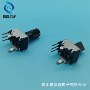 Potenciómetro Rotatorio de 9mm, de Una Sola Vía, B1K-B1M, con Perilla Moleteada para Control de Volumen y Velocidad - Product Image 3