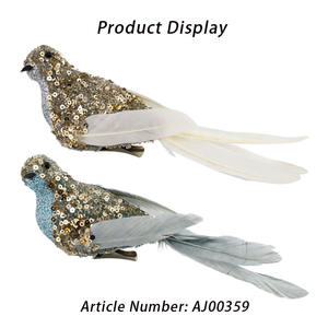 ตุ๊กตา<span class=keywords><strong>นก</strong></span>ประดับต้นคริสต์มาสทำมือ ประดับเลื่อม<span class=keywords><strong>ขน</strong></span><span class=keywords><strong>นก</strong></span> พร้อมคลิปหนีบ ตกแต่งงานปาร์ตี้บ้าน<span class=keywords><strong>นก</strong></span>คริสต์มาส - Product Image 5