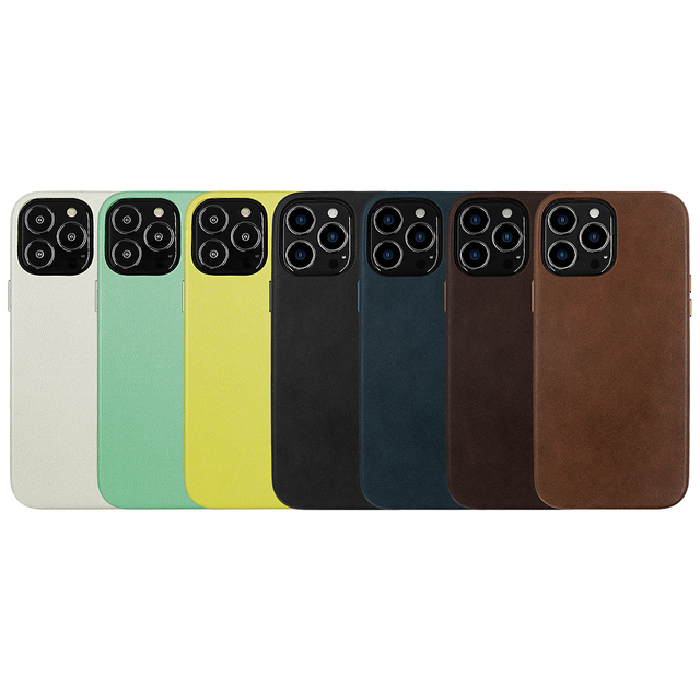 New Design Luxury Pebbled Cell Genuine Mobile Leather Phone Case Cover for iPhone 12 13 14 Pro Max