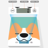 Báscula Digital Moderna de 17 kg con Pantalla LCD, 2 Baterías de 1.5V, para Paquetes y Mascotas
