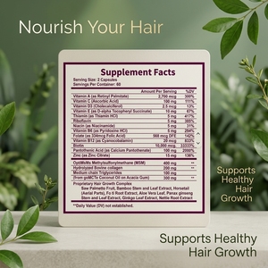 Capsule di Vitamine per Capelli 24-in-1 Premium con Etichetta Privata Personalizzata, Biotina e <span class=keywords><strong>Collagene</strong></span>, Produzione ISO GMP, Consegna Rapida - Product Image 2