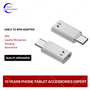 Adattatore Multiporta USB-C a 8 Pin con Microfono Lavalier, Uscita DC e Protezione OTP per Ricarica <span class=keywords><strong>OTG</strong></span> <span class=keywords><strong>iPhone</strong></span> 15/16/17 - Product Image 1