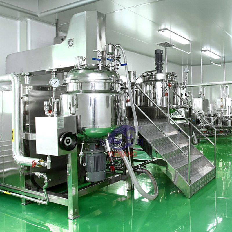 Косметическая линия по производству шампуня, лосьона, крема, оборудование, производственная линия косметического оборудования