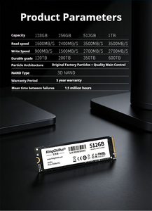 Yüksek Hızlı M.2 NVMe PCIe3.0 M2 SSD 128GB 256GB 512GB 1TB Dahili Katı Hal Sürücüsü, Dizüstü ve Masaüstü Bilgisayar Yükseltmesi için - Product Image 6