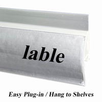 Usine personnalisé vente chaude PVC prix titulaire Promotion signe porte-étiquette claire bande de données pour gondole étagères