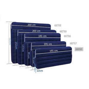 <span class=keywords><strong>Matelas</strong></span> <span class=keywords><strong>gonflable</strong></span> portable pliable <span class=keywords><strong>INTEX</strong></span> 64756 JR. TWIN DURA-BEAM SERIES CLASSIC DOWNY BLEU pour le camping - Product Image 5