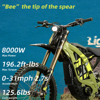 Nouvelle trottinette électrique SURRON Light Bee X 60V 40Ah MAX8000W 45KG Aluminium Pliable Tout-terrain 75km/h