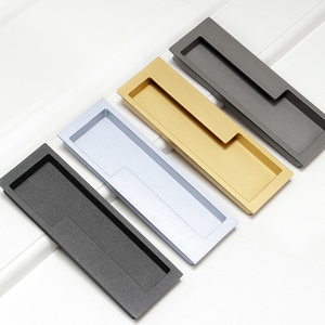 Poignée de porte coulissante encastrée en métal moderne MEILV, poignée de porte de placard encastrée à fente, poignée de porte de tiroir de cuisine - Product Image 1