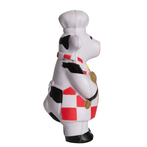 Pu Chef Cow Shape High <b>Rebound</b> Toy Figurine For Kids 2 To 4 Years Unisex Fidget Toy - Product Image 5