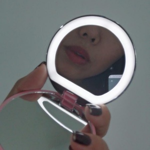 Led Pocket Small Make <b>up</b> Mirror with <b>Lights</b> - Product Image 4