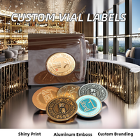 Etiquetas Adhesivas Personalizadas de Estilo Retro para Bebidas, Whisky, Cerveza, Vino, Brandy, Holográficas e Impermeables
