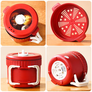 YUEDISI 맞춤형 220V/110V 논스틱 다기능 전기 프라이팬 및 쿠킹 팟 뚜껑이 있는 전기 미니 핫팟 - Product Image 5