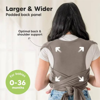 Douceur respirante légère parfaite pour les nouveau-nés mains libres coton porte-bébé écharpe