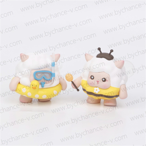 Figuras de Ovejas de Plástico Pequeñas al por Mayor, Regalo Promocional para Restaurantes de Comida Rápida, <span class=keywords><strong>Juguete</strong></span> para Niños - Product Image 4